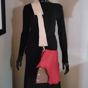 Artisan One of A Kind.Leather Cross Body Bag Bohemian Boho Chic